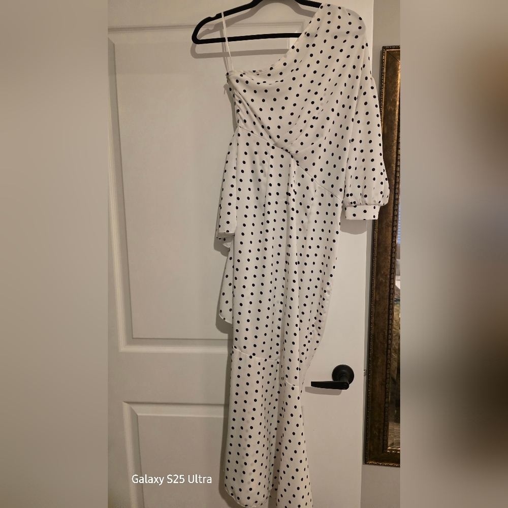 White Polka Dot Dress